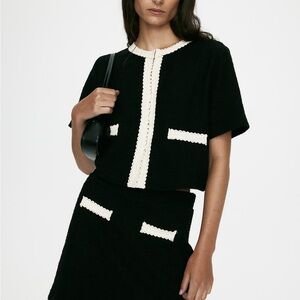H&M Embroidered-trim cardigan